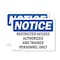 Signmission Restricted Access Authorized And Trained OSHA Notice Sign, Plastic, 10in W x 7in L, 2PK OS-2PACK-NS-P-710-L-18064 - alternate 1